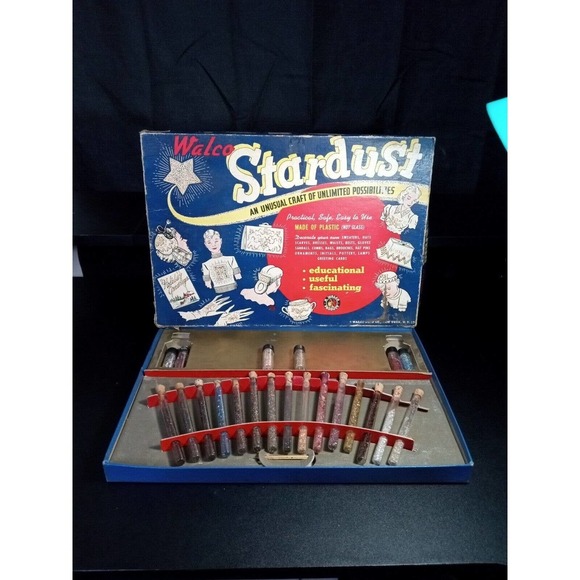 walco Other - Antique 1939 Walco Toys STARDUST Craft Kit RARE plastic glitter indian logo Vtg